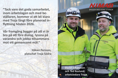 Sjätte gången NIMAB fått förtroendet att bygga studentbostäder